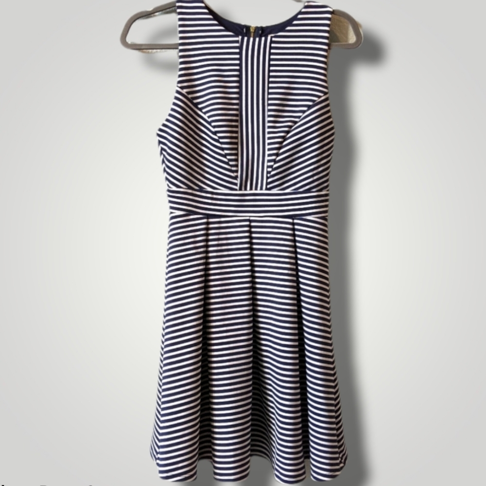 Navy & White Striped Altar'd State Dress Size S
